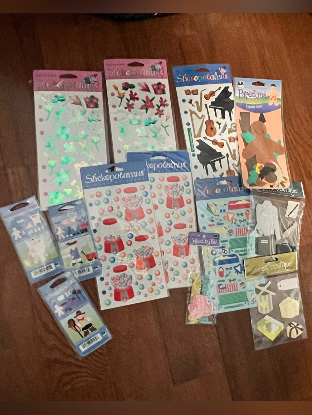 Scrapbook Bundle Stickopotamus and Paperikon Party Sticker Pack - Multicolor New